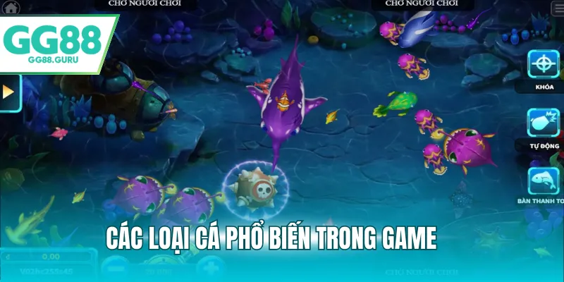 Bắn Cá Vàng – Trò Chơi Giải Trí Săn Thưởng Hấp Dẫn Tại GG88 4 Các loại cá vàng trong game